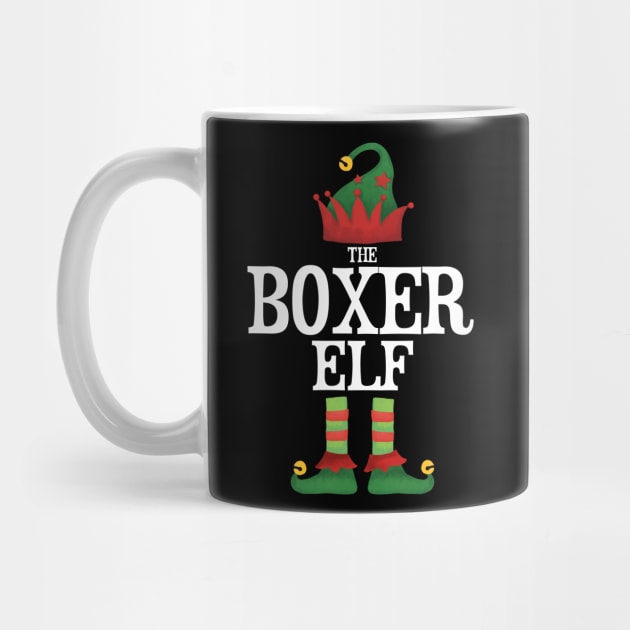 Boxer Elf Matching Family Group Christmas Party Pajamas by uglygiftideas
